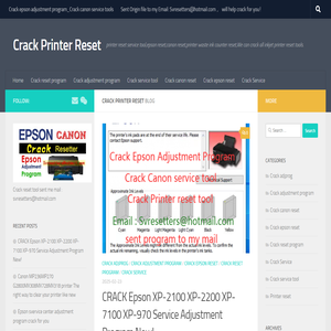 Crack Printer Reset – printer reset service tool,epson reset,canon reset,printer waste ink counter reset,We can crack all inkjet printer reset tools.